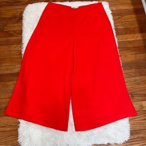 Boden women orange red culottes size 12